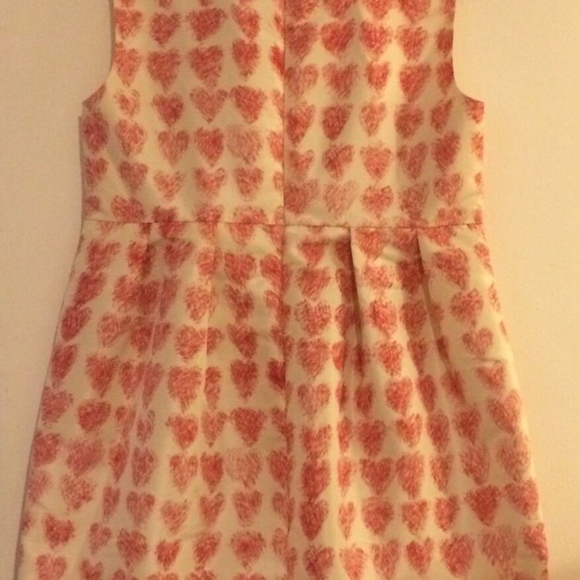 ❌SOLD❌NWT RED VALENTINO Pink Painted Hearts Faille Dresses - Picture 5 of 8